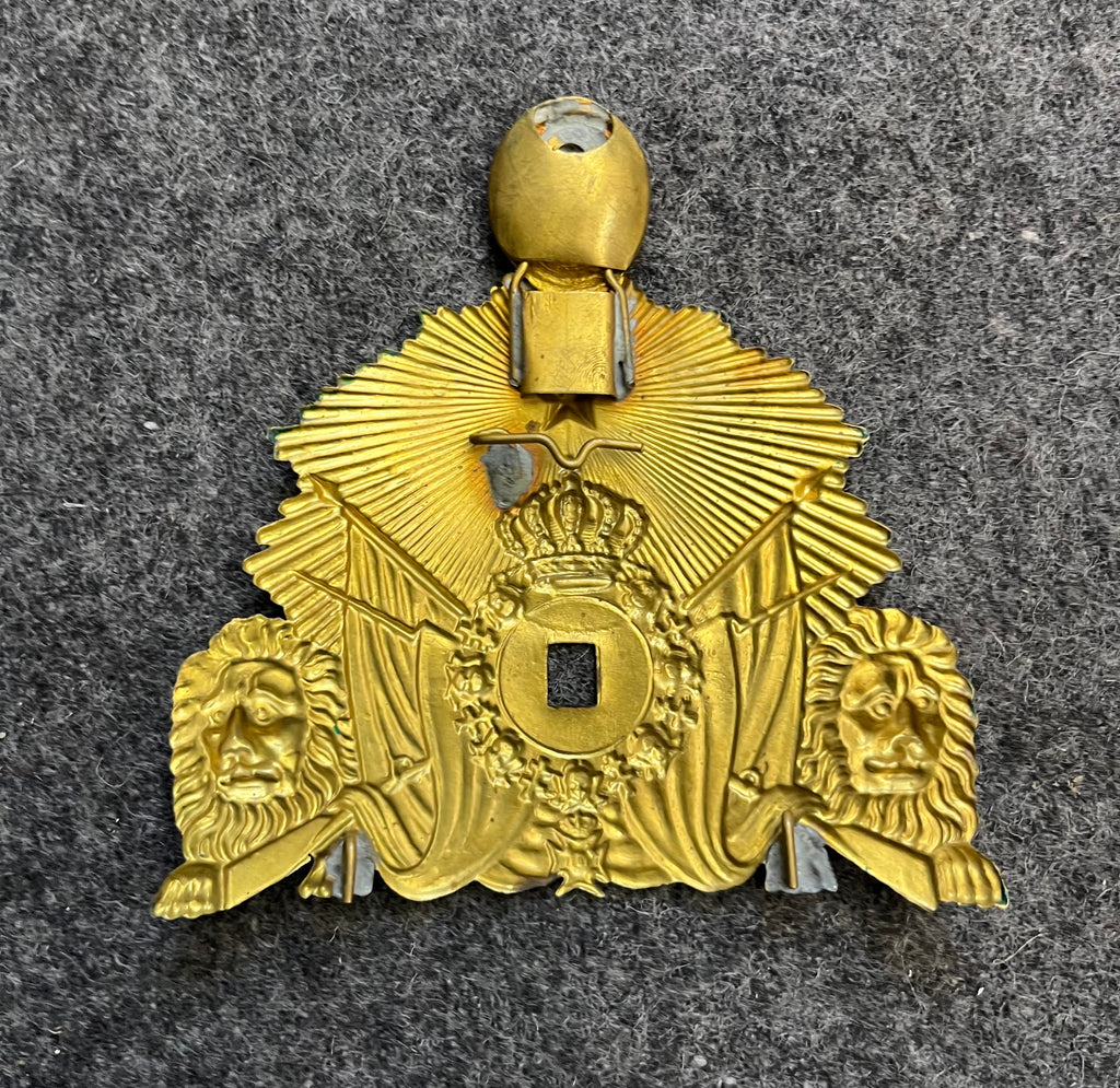 Coat Of Arms For Kepi m/1865 Original.                   Mössplåt Till Kepi m/1865 Parad Original