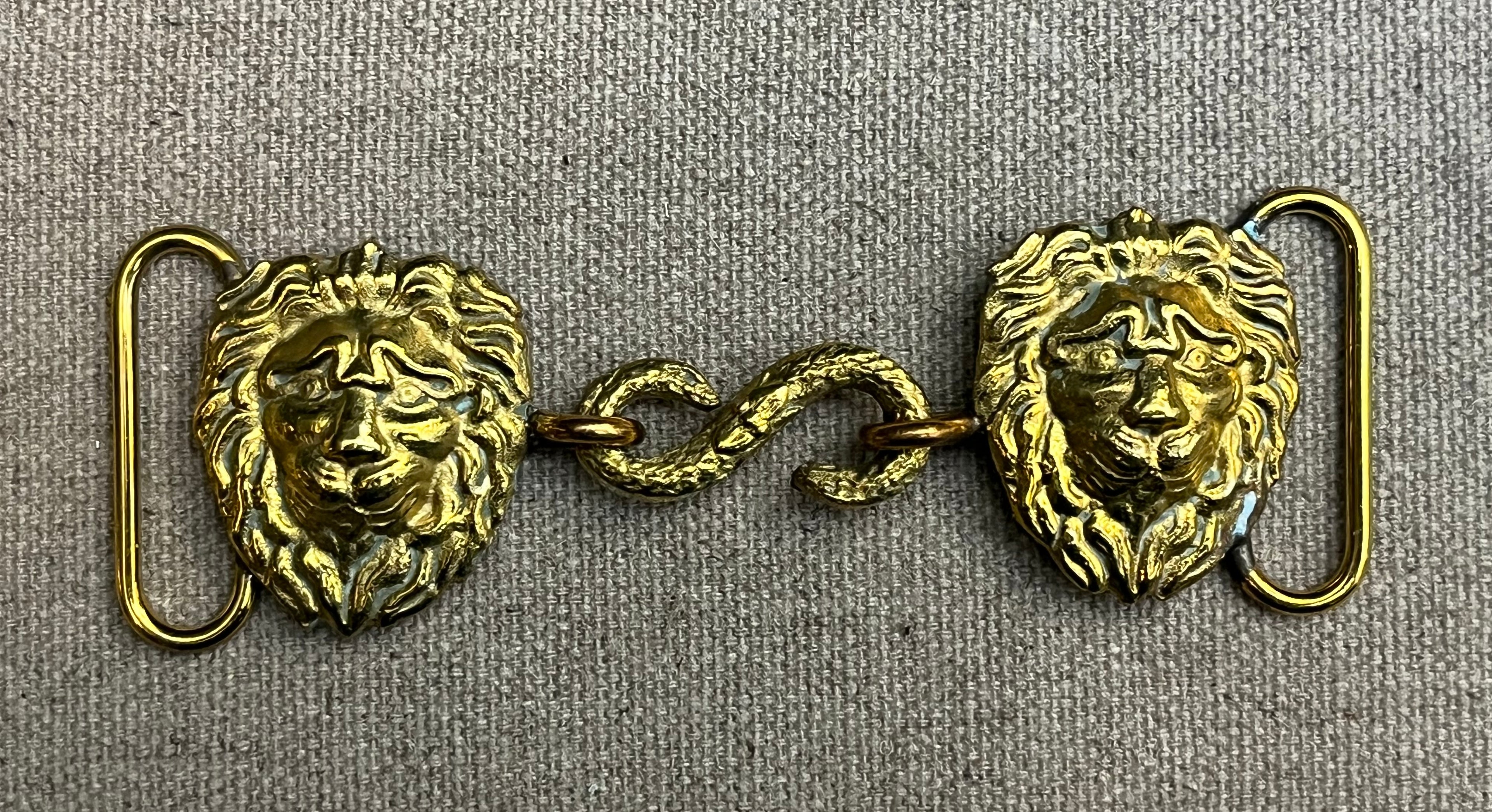 European Officers Lion Belt Buckle 18th-19th Century #101