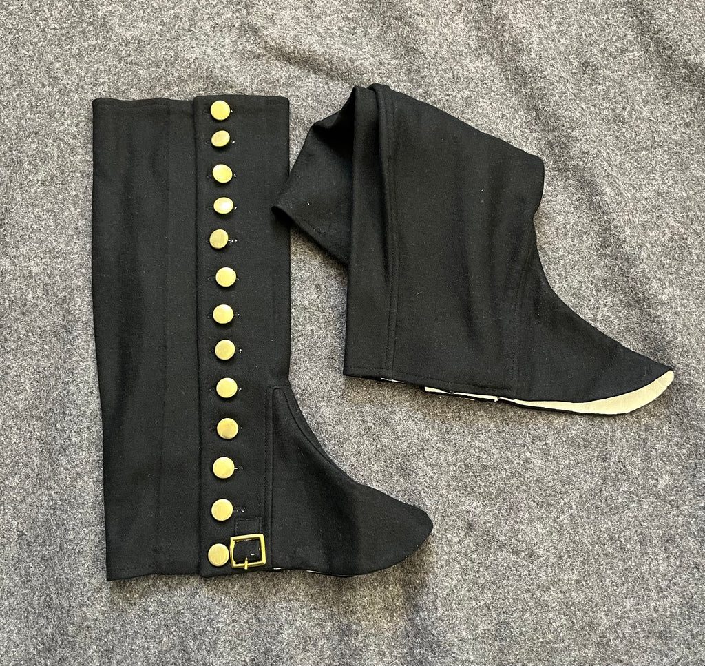 Gaiters 18-19th century.                                            Damasker 17-1800-tal