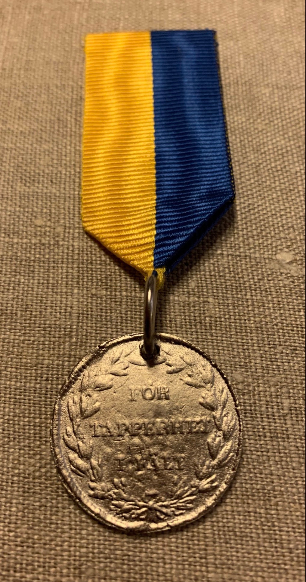 Swedish Medal m/1789.                                              Svenska Medaljen Tapperhet I Fält m/1789