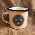 Swedish Airforce WW2 Insignia Enamel Mug