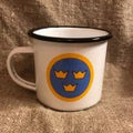 Swedish Airforce WW2 Insignia Enamel Mug